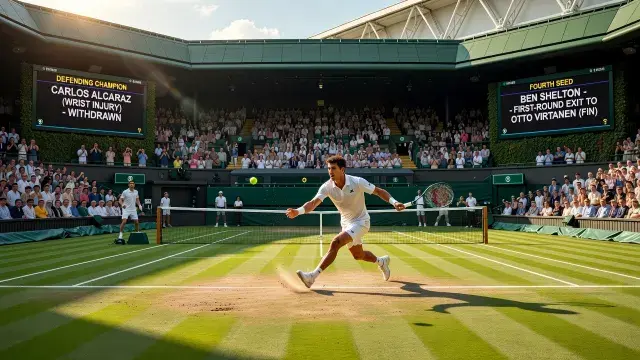 Metade do chaveamento de Wimbledon vira terra de oportunidades após ausências