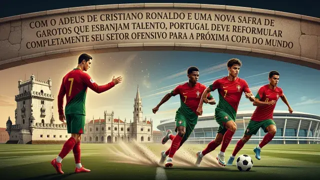 Sem Cristiano Ronaldo, Portugal aposta em geração jovem para 2030
